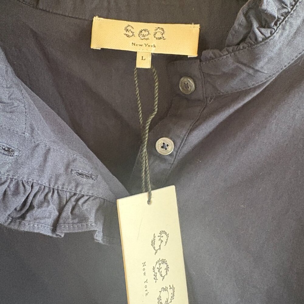 Sea NY Santos Eyelet Navy Top - Picture 8 of 10